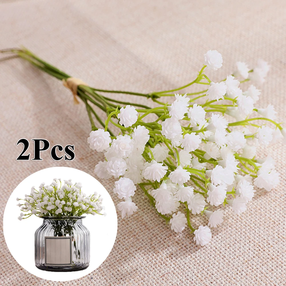 Цветочные искусственные цветы зеленые кустарники домашний декор белый сад кухня