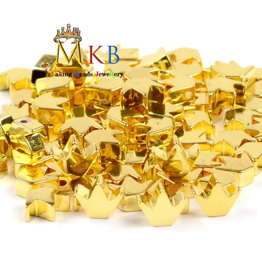 Бусины из натурального камня позолоченные гематит корона свободные бусины для