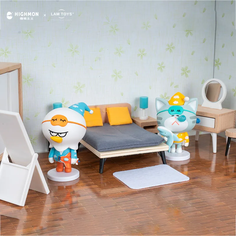 Genuine House Story Blind Box Malan Friends Hi Mengism Cute Cat Girl Heart Computer Desktop Decoration | Канцтовары для офиса и