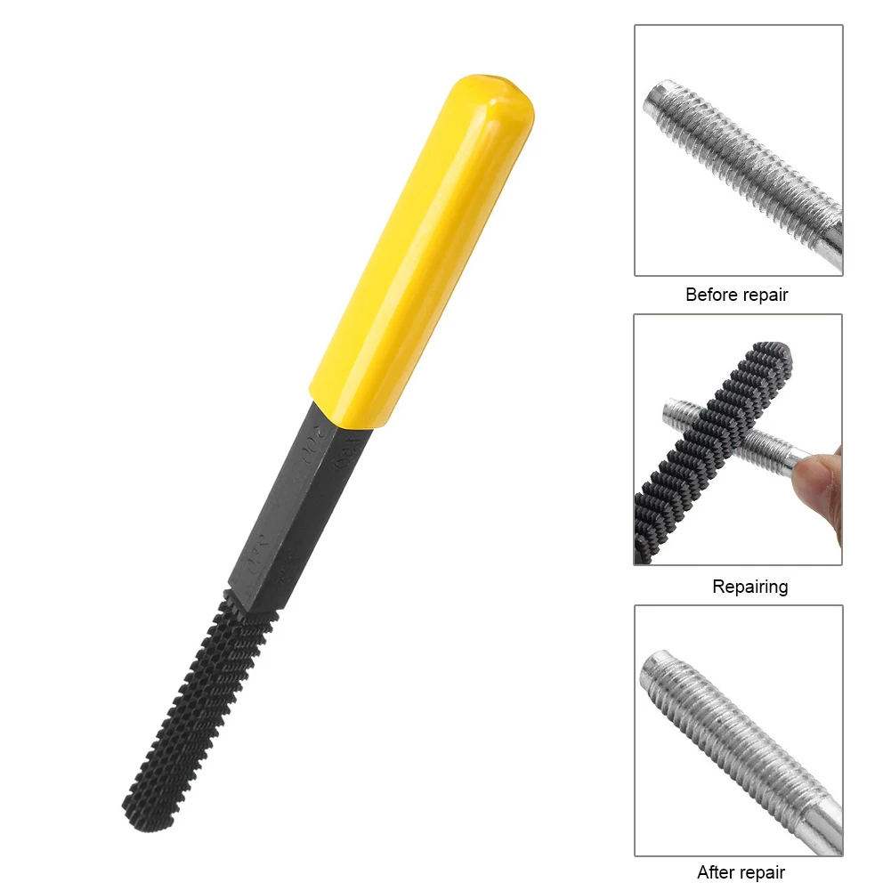 

Damaged Screw Thread Repairing File Pipe Bolt Teeth Correction Restore Hardware Rider Mechanics Bike Fixing Tool