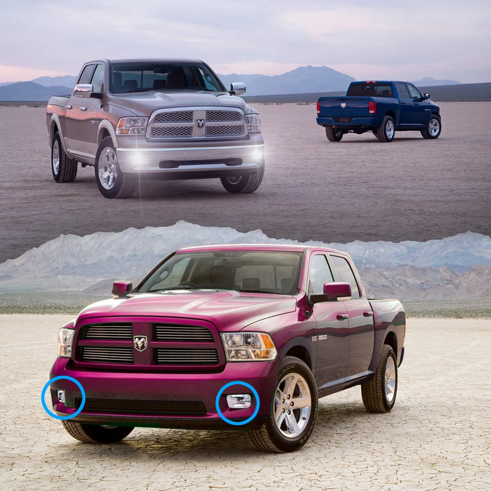 Для Dodge Ram 1500 2500 3500 2009-2012 Pick up 09-12 Автомобильная светодиодный ная противотуманная