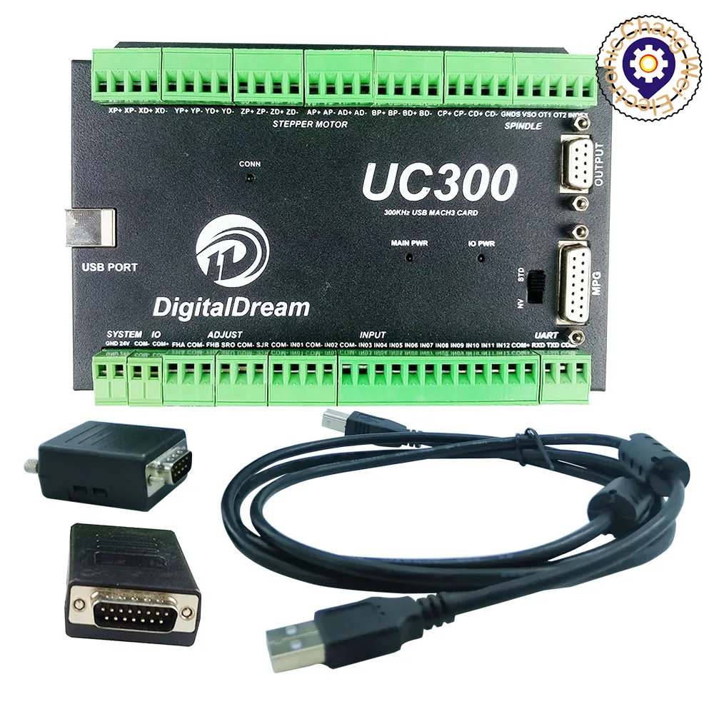 CNC Controller USB Mach3  UC300 USB interface upgrade 3 / 4 / 5 / 6 Axis motion Control Card for CNC milling machine