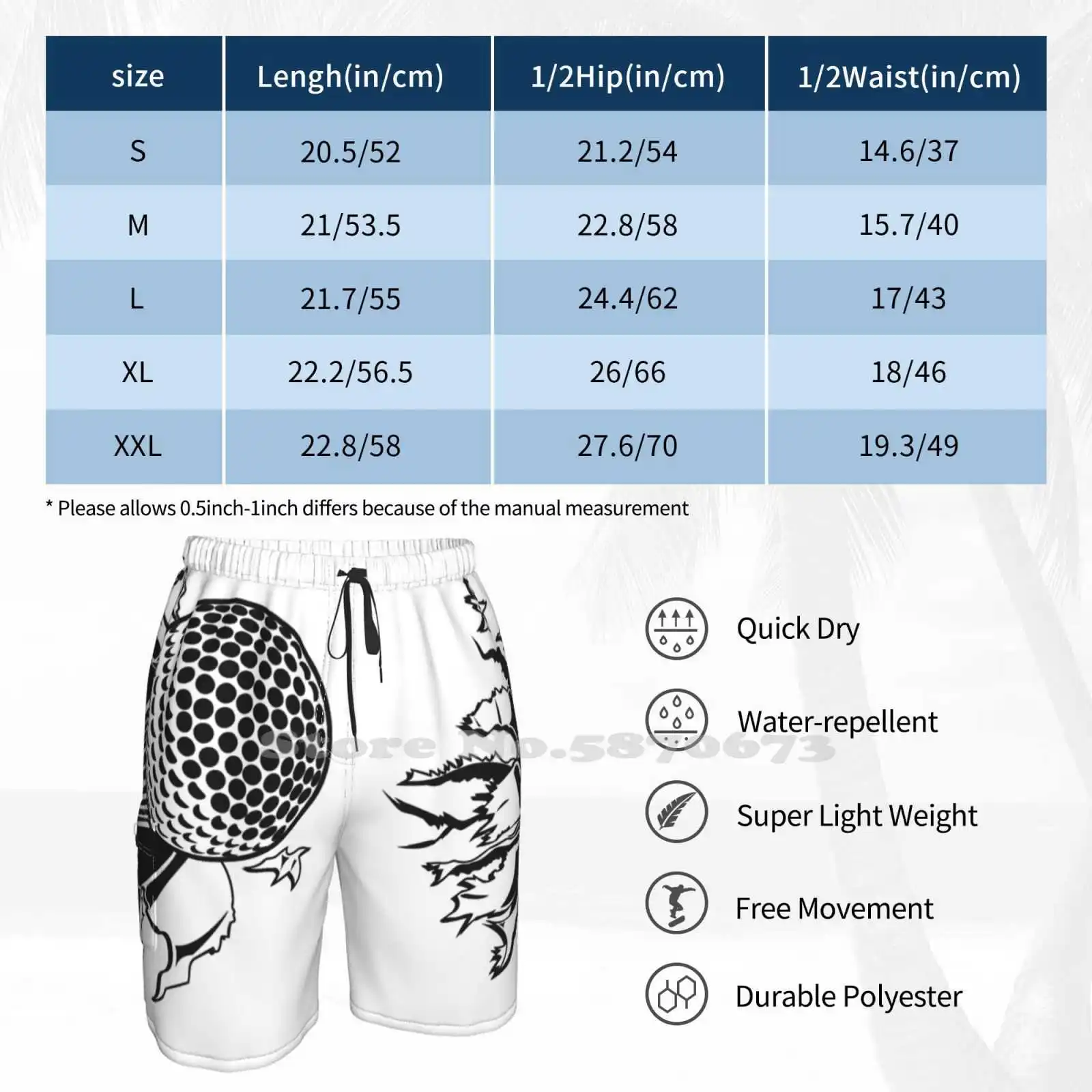 Дышащие индивидуальные праздничные пляжные шорты для гольфа мячи спортивное