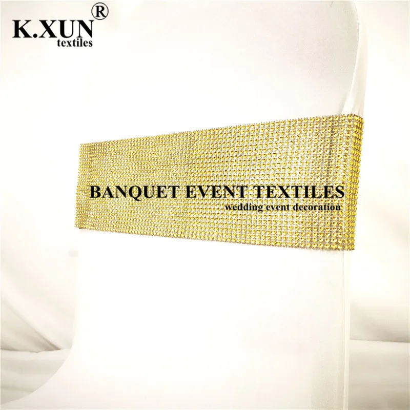 Banda de lentejuelas con hebilla para silla, funda para silla de banquete, decoraci&oacute;n para evento de boda, fiesta, 20 Uds.-4