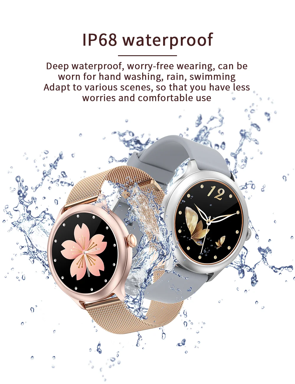 

New Fashion Women Smart Watch Wristband Fitness Bracelet DK19 smartwatch Clock Heart Rate Tracker Monitor Smart Band For Xiao