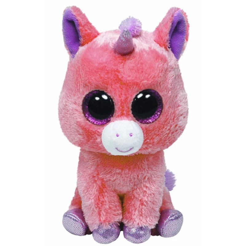 15 см Ty Beanie большой глаз Единорог серия Ариель плюшевая игрушка Kawaii мягкое