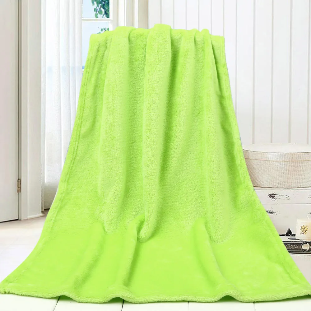 OUNEED одеяло s 45X65 см модное однотонное мягкое детское одеяло теплые Коралловые одеяла фланелевые пледы ковер Диван Постельные принадлежности новинка#45