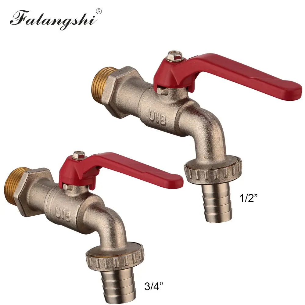 

G1/2, G3/4 Bibcock Brass Faucet Outdoor Garden Taps Toilet Mop Faucet WB8505