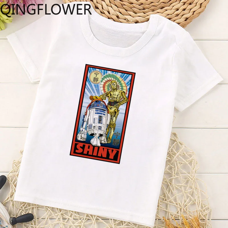 Футболка детская с рисунком аниме удобная Милая рубашка для мальчиков и девочек