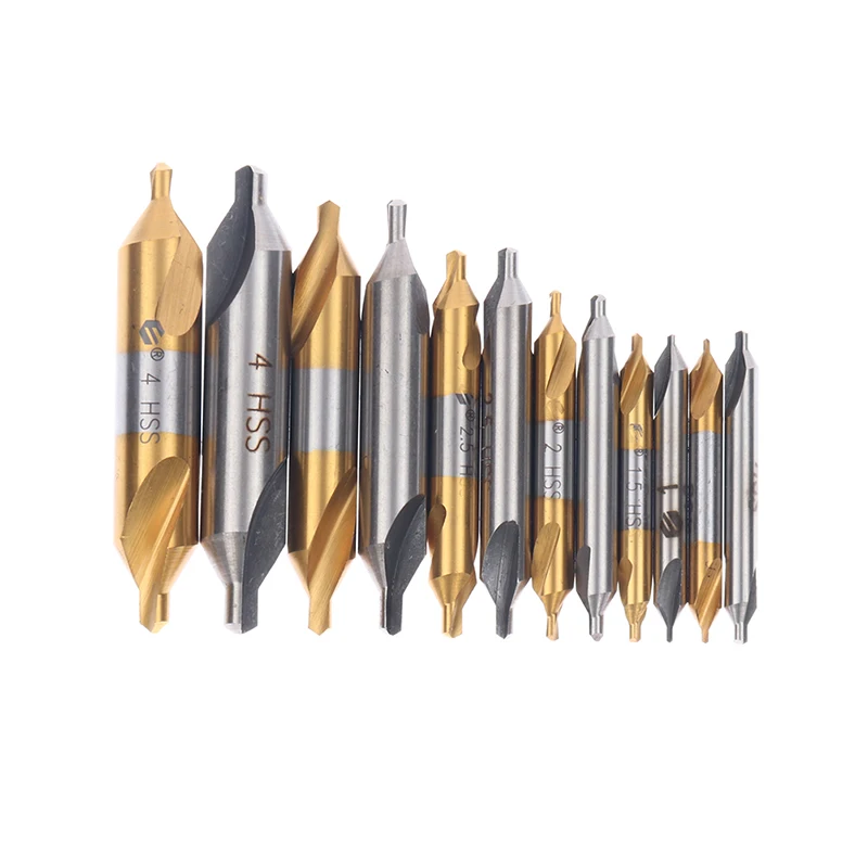 5 шт. центр HSS сверло 60 градусов зенкер Угловое металлическое Сверло титановое