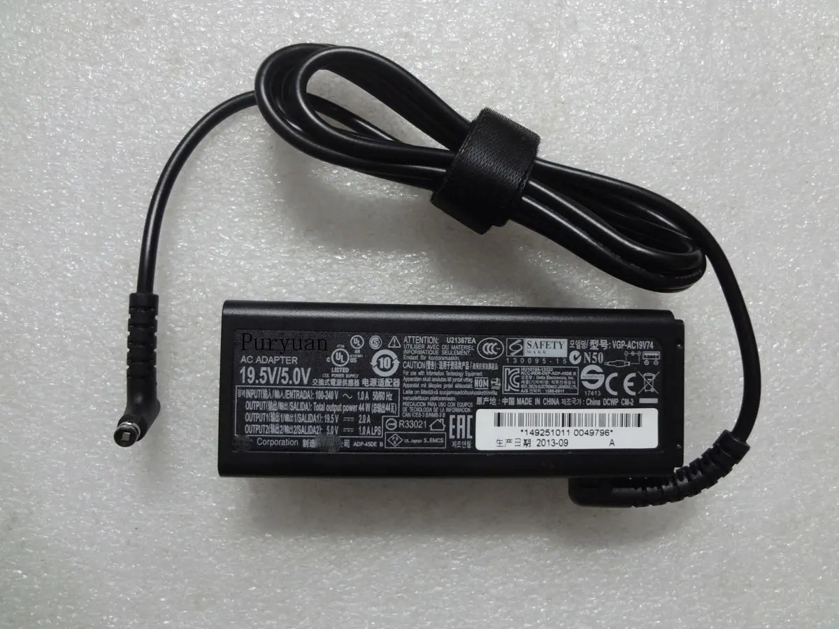 Новинка 19 5 в 2 А 44 Вт Φ USB адаптер переменного тока для планшета Sony VAIO Tab 11 svt11213cxb