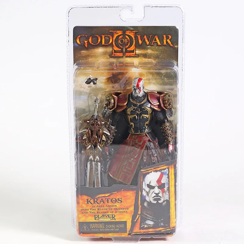 Фигурка NECA God of War 2 II Kratos In Ares Armor W Blades ПВХ экшн фигурка игрушка подарок на