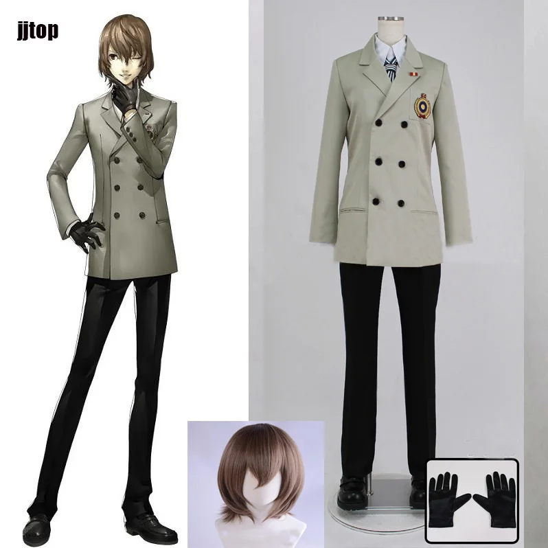 Школьная форма Goro Akechi P5 костюм для косплея по индивидуальному заказу|Игровые