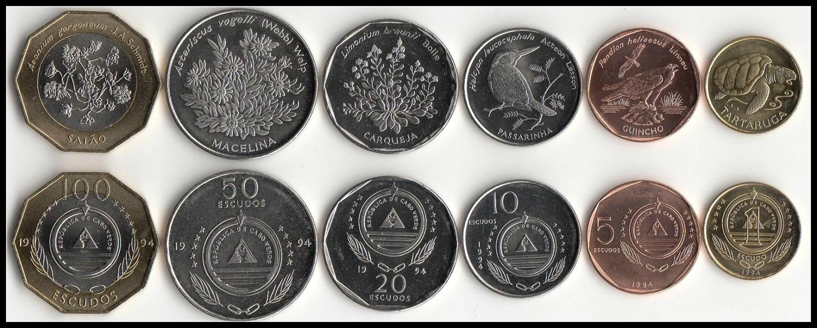 

Cape Verde 6 Pieces Set Coins Africa New Original Coin Unc Collectible Edition Real Rare Commemorative