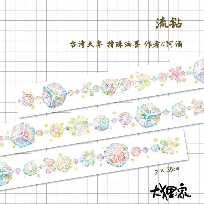 

Colorful Jewelry Washi Tapes Bullet Journal Masking Tape Adhesive Tape DIY Scrapbooking Washi Stickers