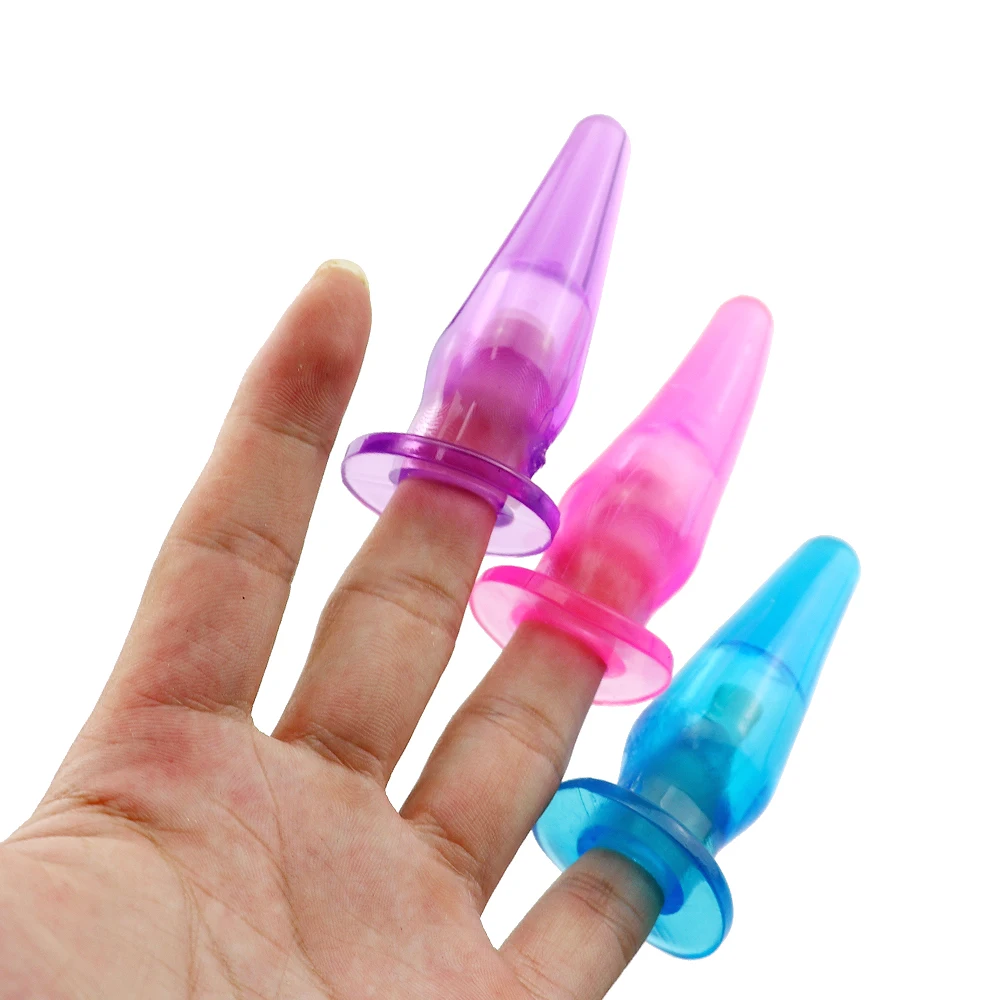 Желейная секс игрушка на маленькие пальцы Анальная пробка Анальный стимулятор