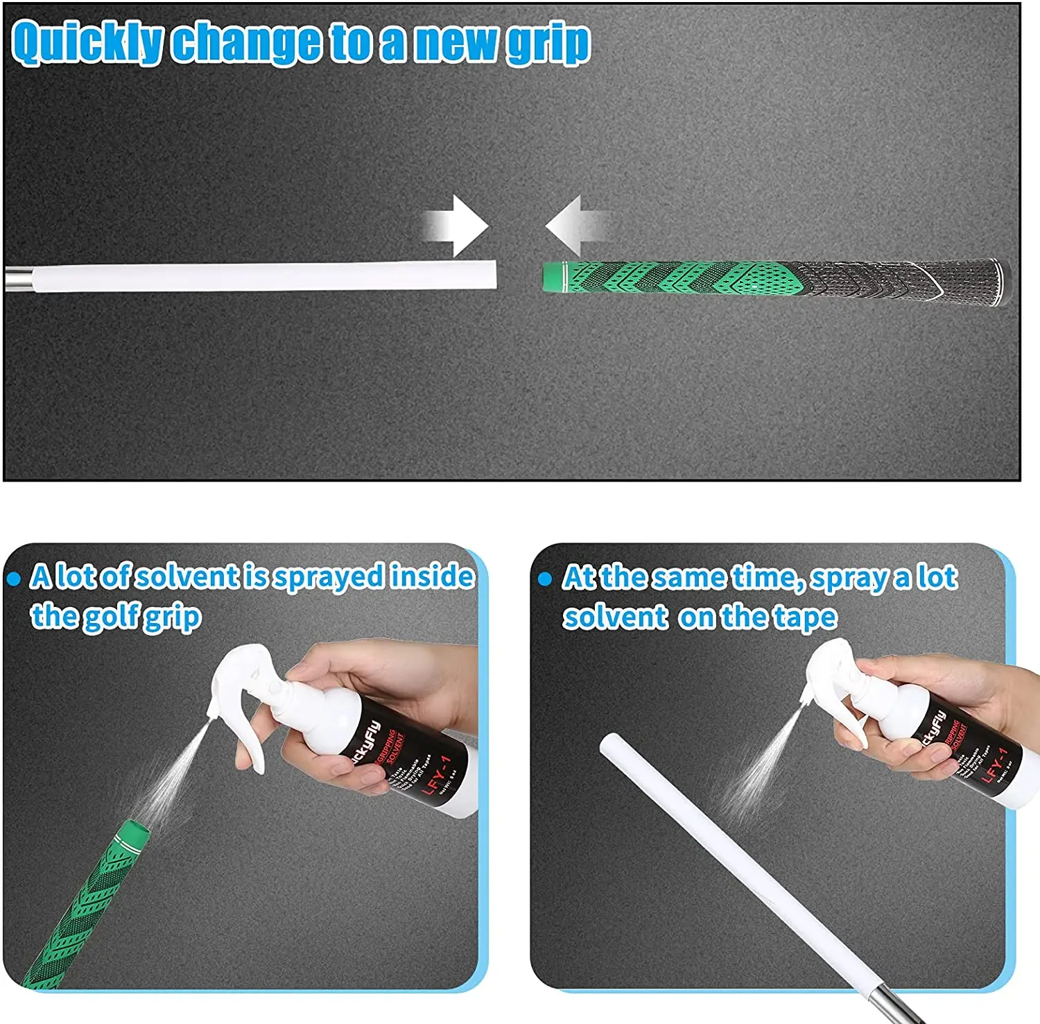 Professional Golf Grip Kits for Regripping Clubs Repair Kit Includes 5oz Solvent 15 Double Sided | Спорт и развлечения