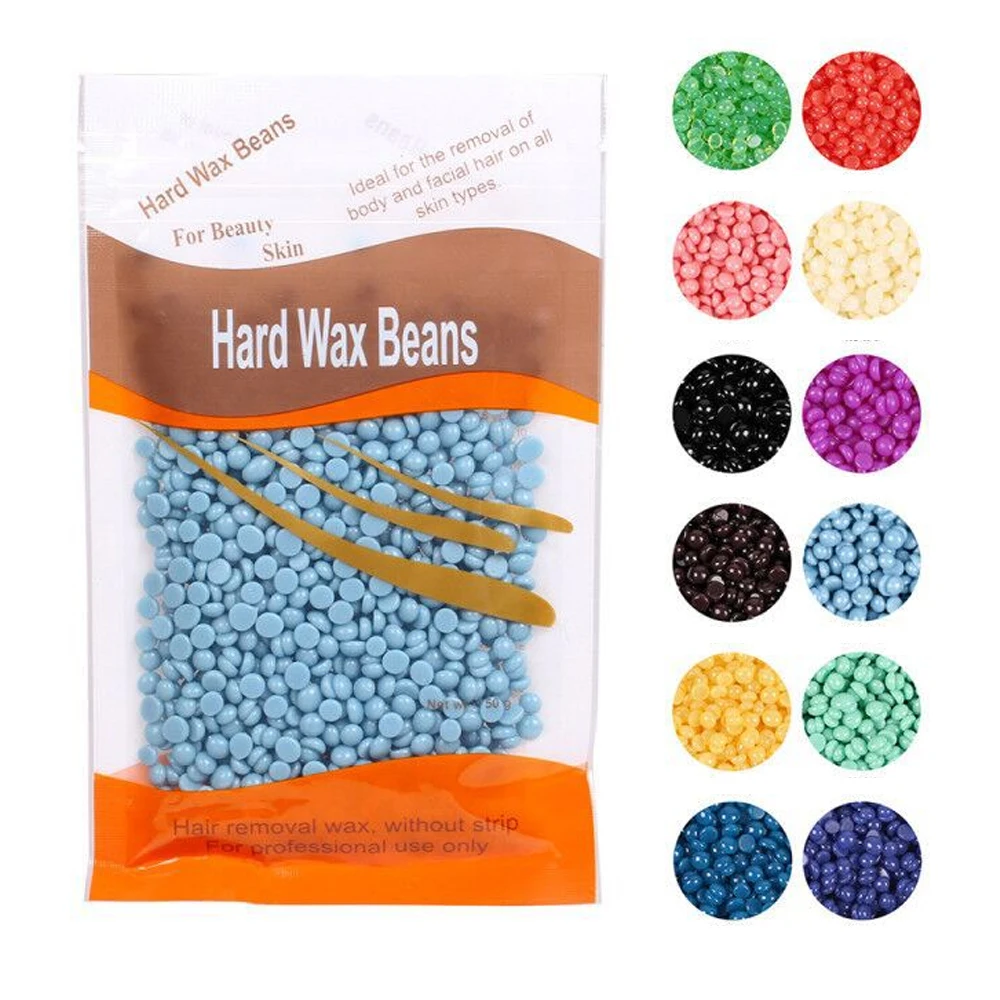 Гранулы твердого воска для мужчин и женщин 50 г без полосок депиляции удаления