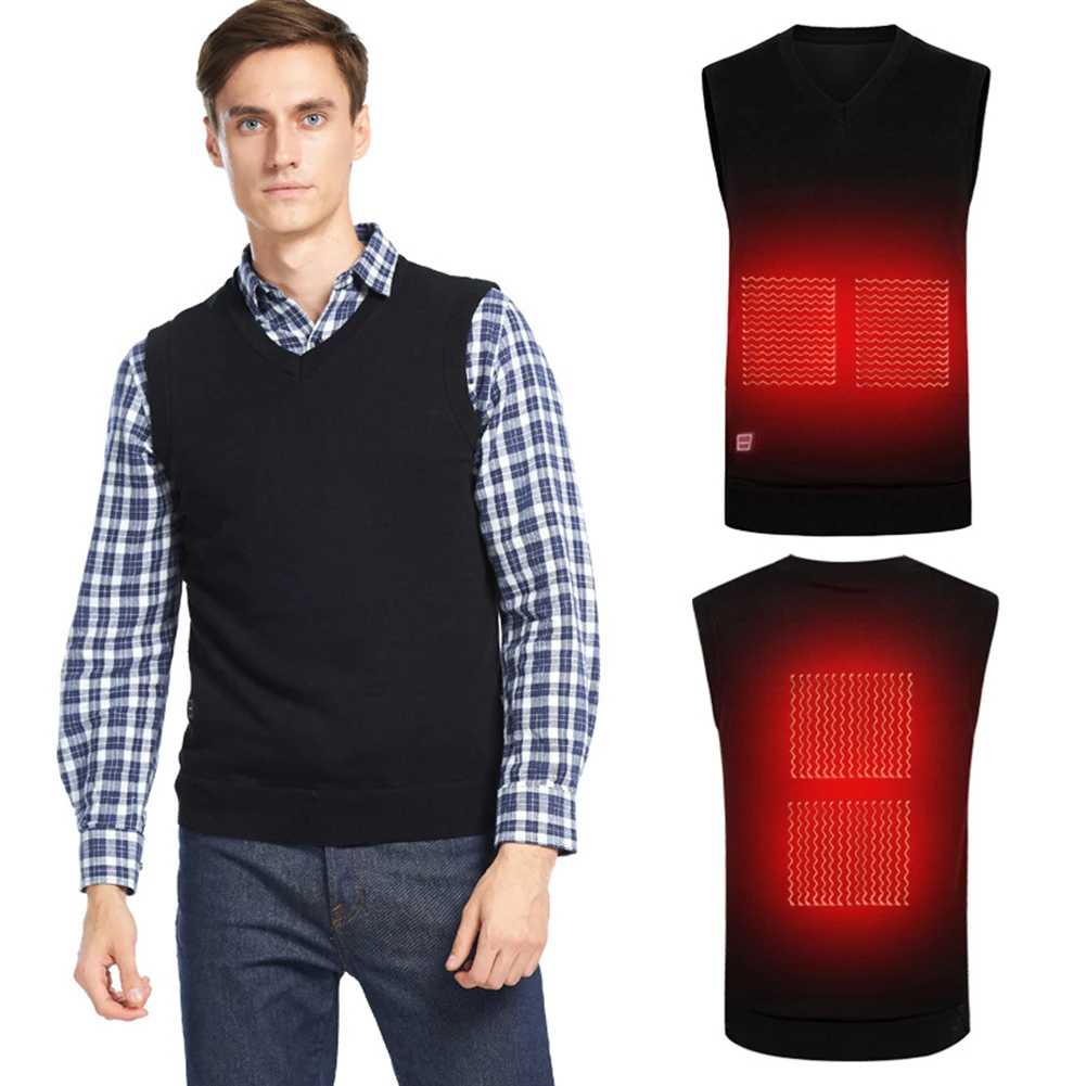 

Outdoor USB Heating Vest Winter Flexible Electric Thermal Clothing Camping Hiking Apparel 3 Temperature Adjustment Heated Jacket