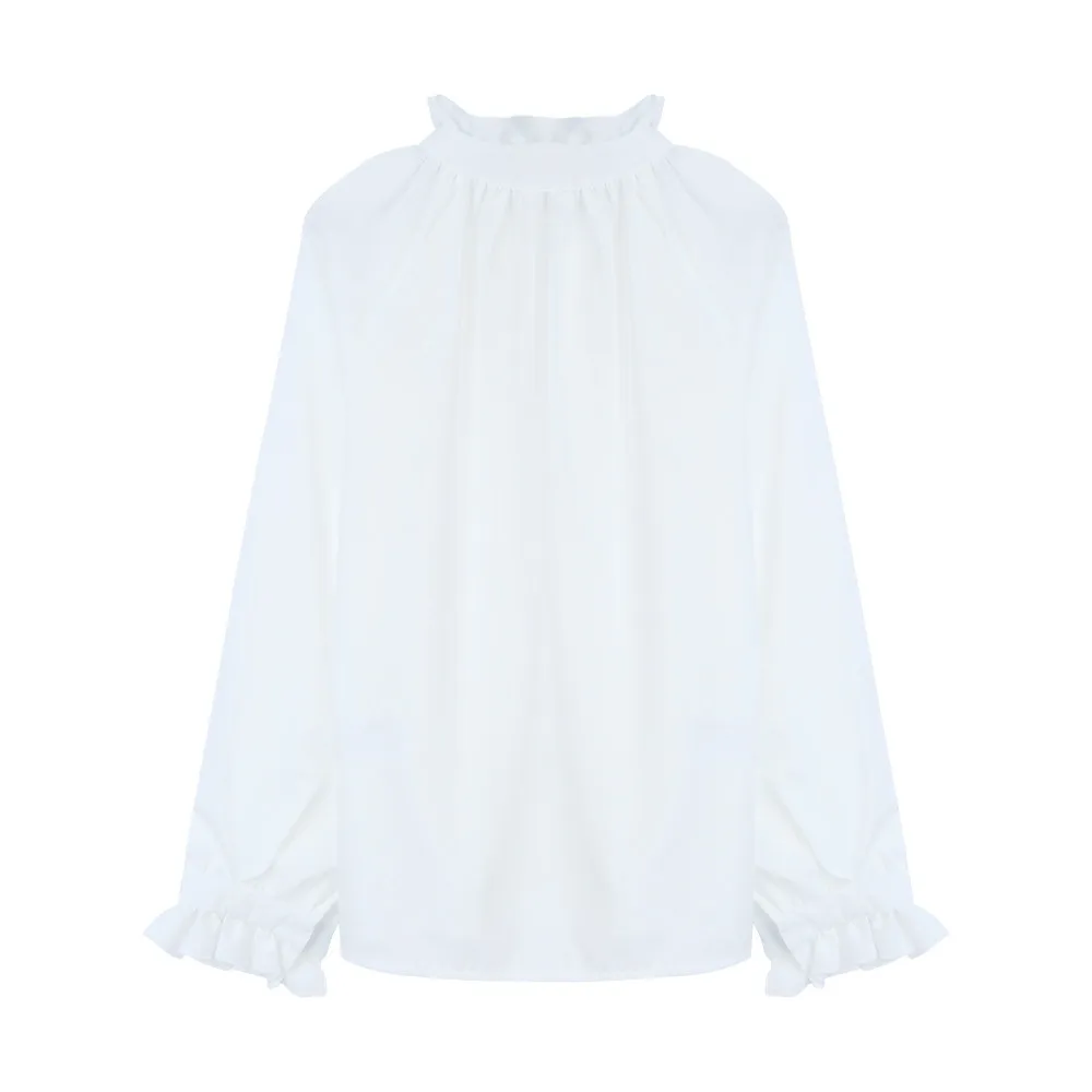 Женская кружевная рубашка SAGACE повседневная однотонная дышащая в стиле ретро с