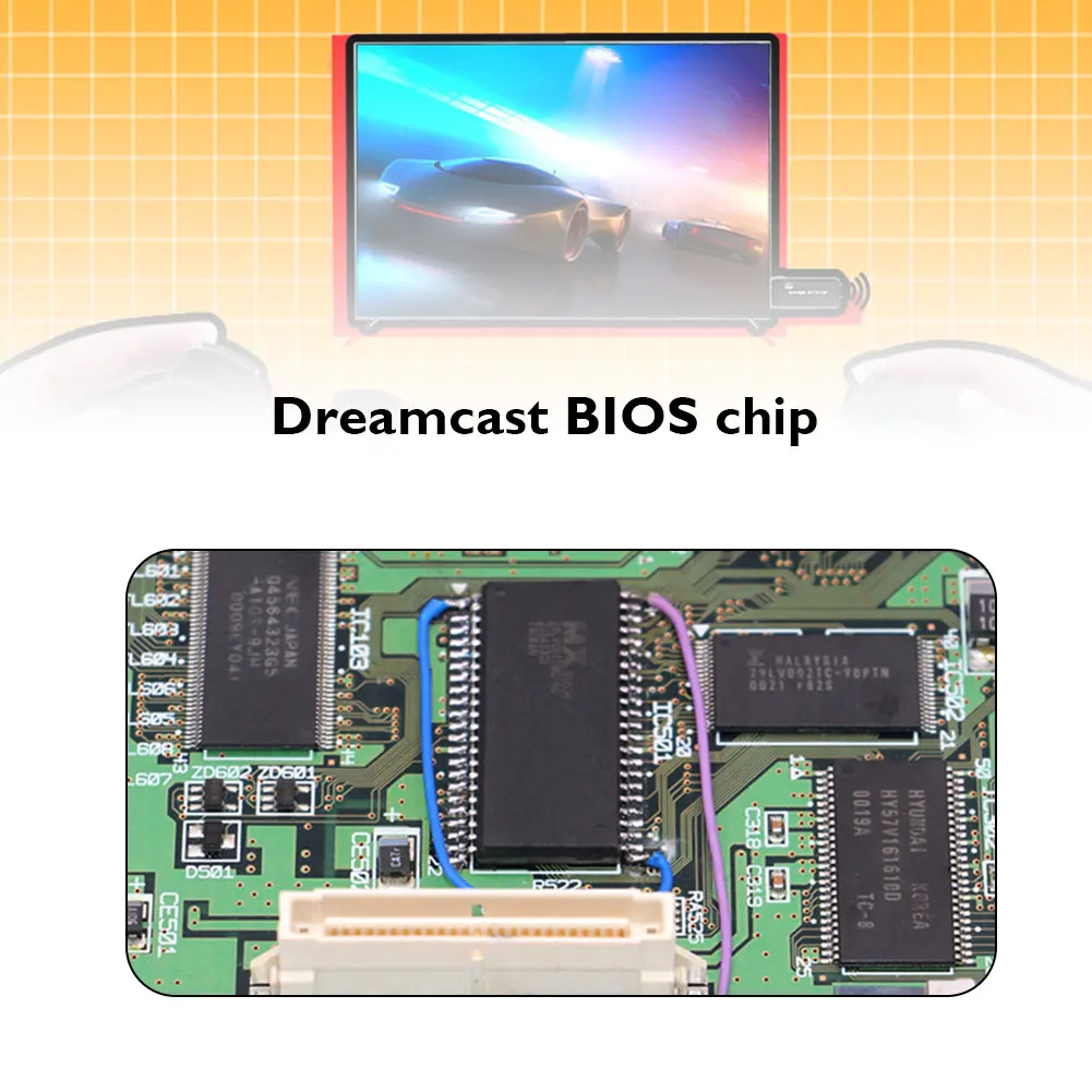 Замена чипа с килограммами для SEGA Dreamcast VA1 VA2 аксессуары материнской платы детали