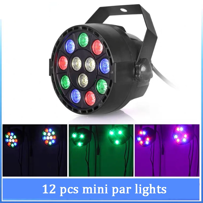 

LED Par Light Stage Light RGBW 12X3W Disco Party Light DMX512 Effect Controller DJ Equipment Projector