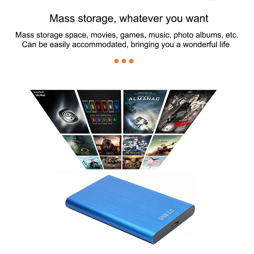 2 5 portable external hard drive 8tb 4tb 2tb 1tb hd external hard drive suitable for notebook computers free global shipping