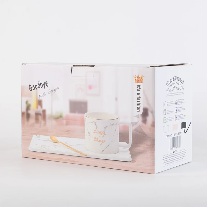 Розовый европейский набор кофейных чашек костяные китайские зеркальные чашки