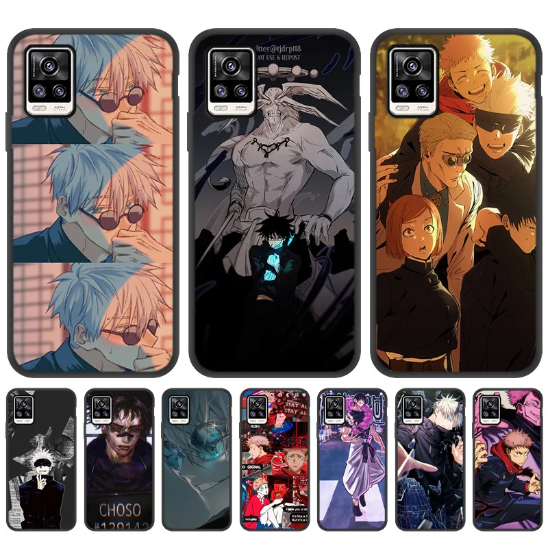 

Cartoon Anime Jujutsu Kaisen Phone Case For Sony Xperia XA3 1 II 2 Soft Silicon Black Painted Cover Xperia 10II Funda