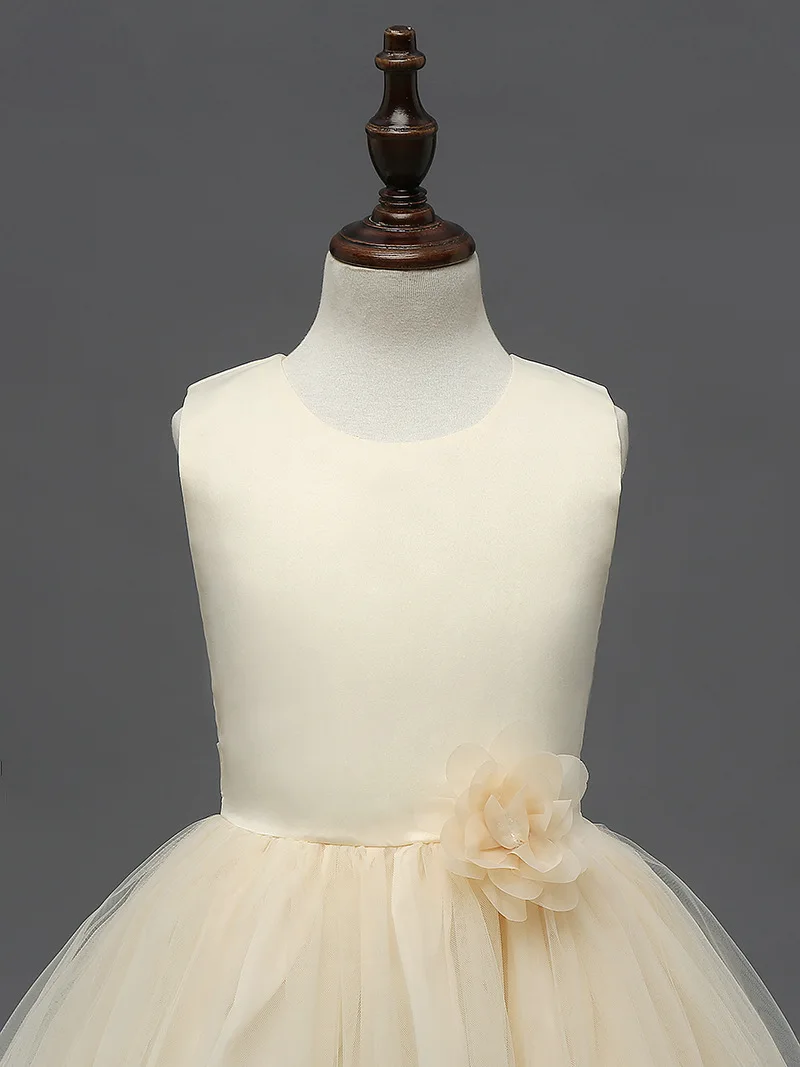 Нарядное детское платье с цветочным рисунком для девочек на день рождения