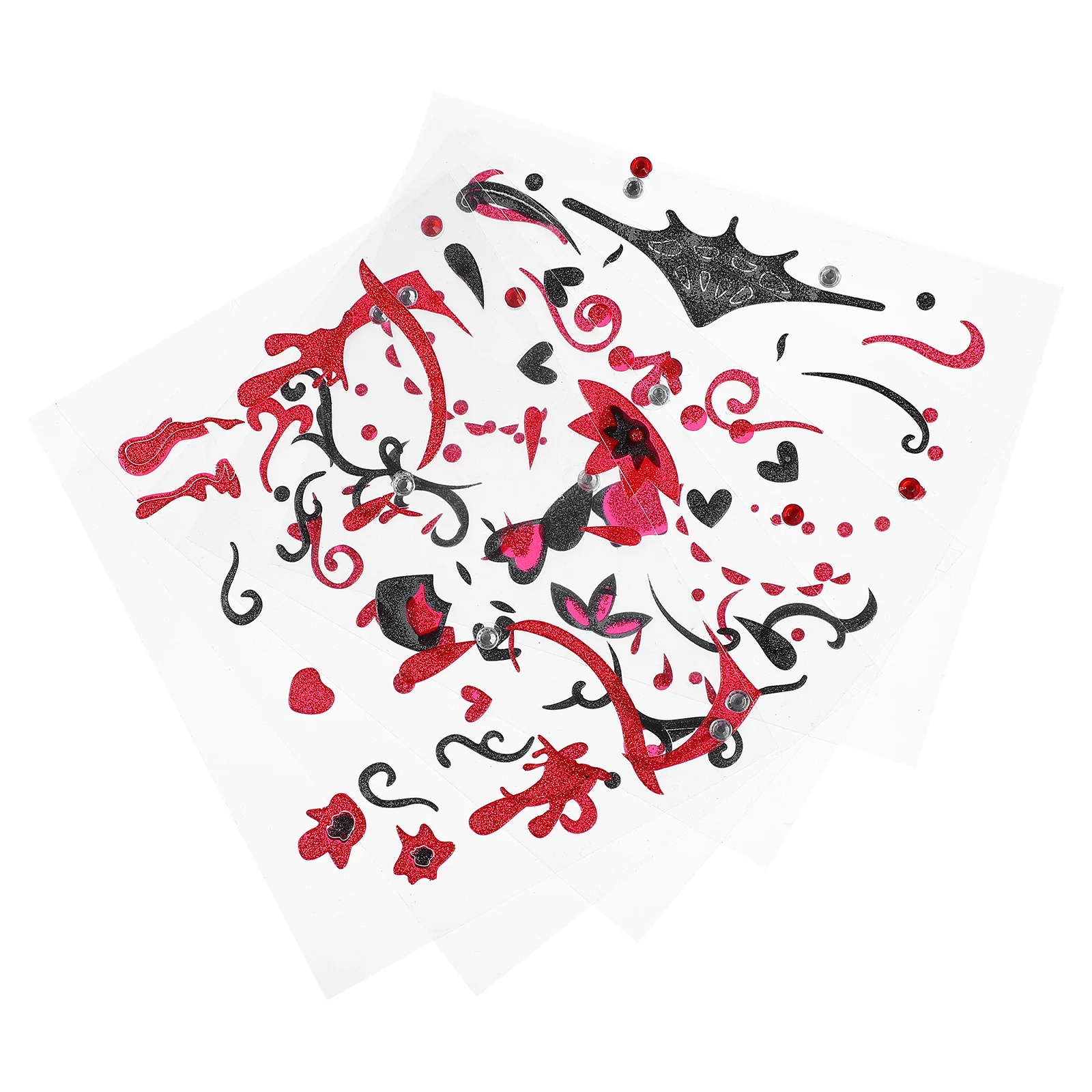 

5 Sheets Creative Pastes Face Decorative Stickers (Random Style)