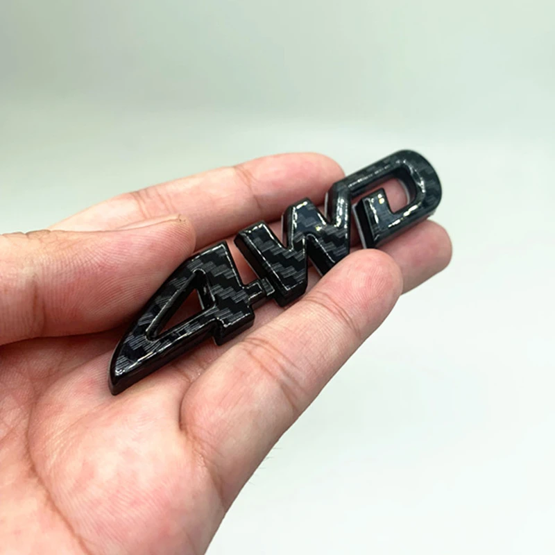 3D 4WD эмблема значок наклейка автомобиля Наклейка для Toyota RAV4 Land Cruiser Prado Hilux Highlander Camry Corolla Yaris Avensis C-HR - Название цвета: Black