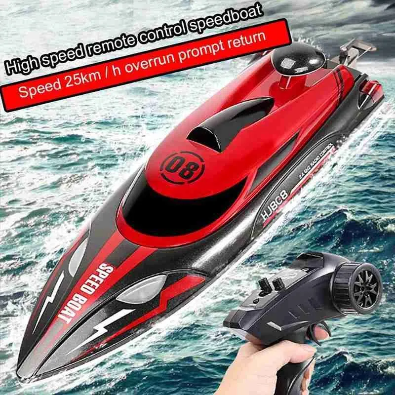 Hj808 Rc Boat 2.4g Quality 25km/h High Speed Remote Control Racing Ship Water Boats Model Children Kids Toy Gift | Игрушки и хобби