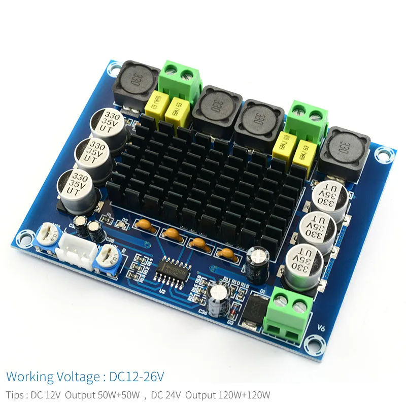Плата аудио усилителя UNISIAN TPA3116 2 0 каналов TPA3116D2 2X120W высокомощные цифровые стерео
