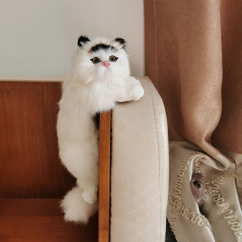 Реалистичная имитация кота плюшевая игрушка котенок киска кукла фигурки