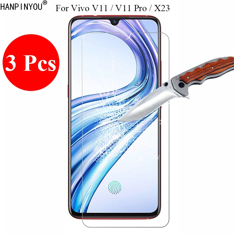 3 шт./лот новинка 9H 2.5D закаленное стекло защитная пленка для телефона vivo V11 / Pro X23 6 41