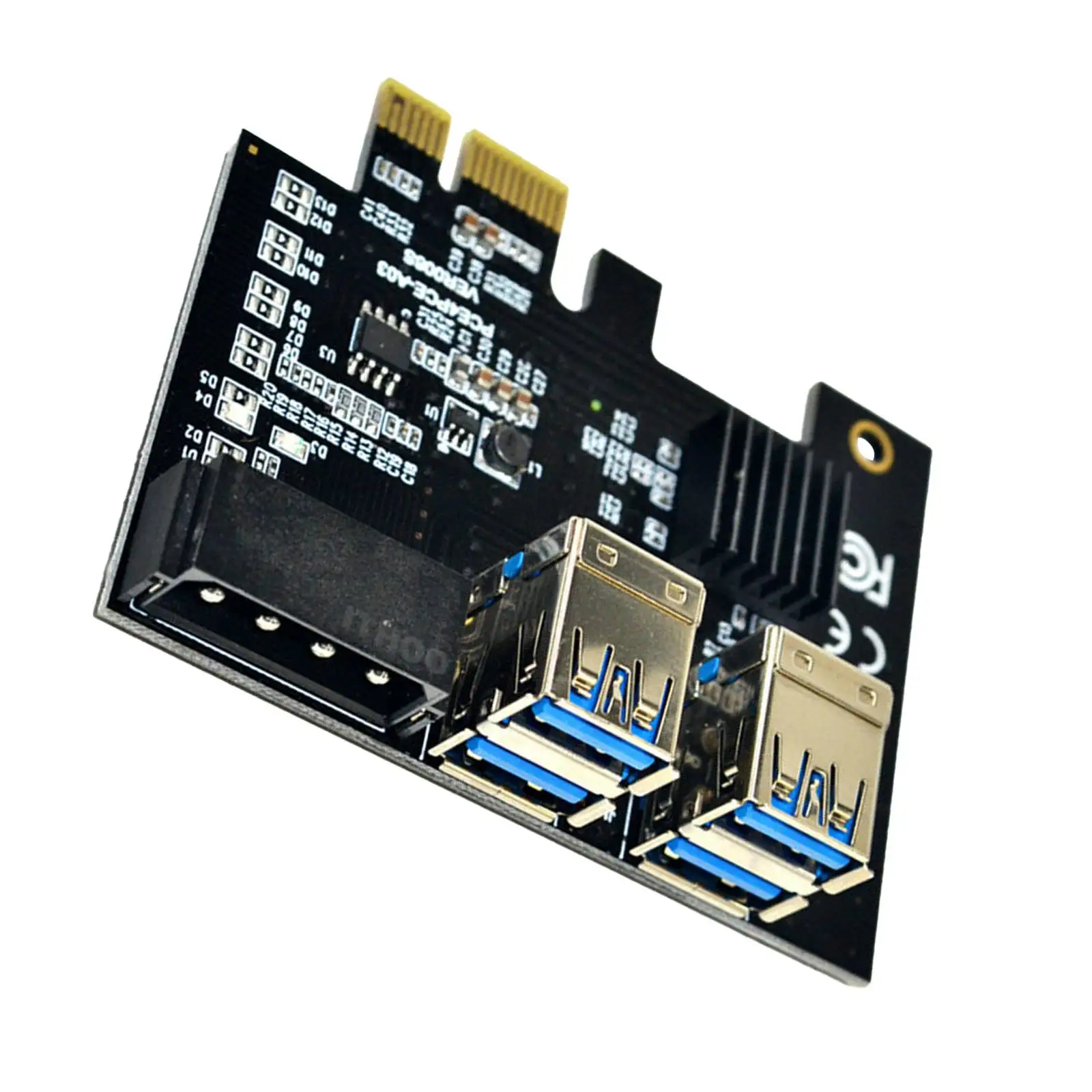 Двухслойный PCI E USB 3 0 интерфейс x 4 Райзер адаптер плата 1x до USB|Персонажи