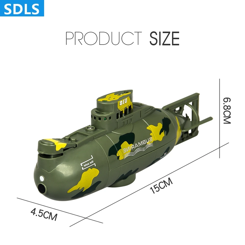 6CH RC мини подводная лодка корабль дистанционное управление с светодиодный свет