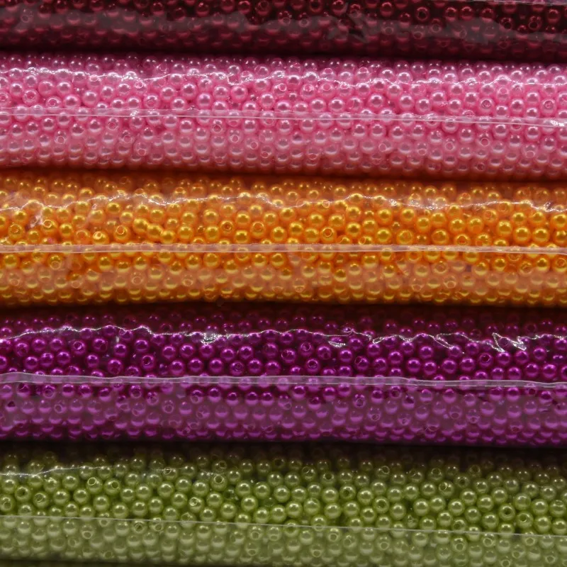 500 шт 4 мм ABS имитация жемчуга бусины Круглые ручной работы DIY ожерелье браслет