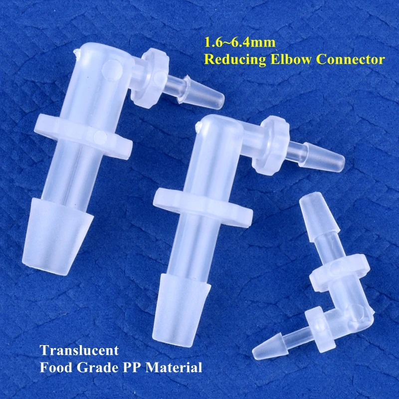

5 ~ 200 шт. 1,6 ~ 6,4 мм ПП редукционный локоть соединитель аквариумный резервуар воздушный насос шланг Соединительная садовая поливочная труба п...