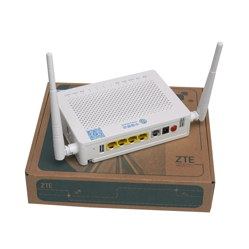 3PCS New ZXA10 F673A V9 4GE +2 USB + Tel +2.4G&amp5G port Dual English Firmware SIP FTTH Fiber Optical Terminal ONT - купить по
