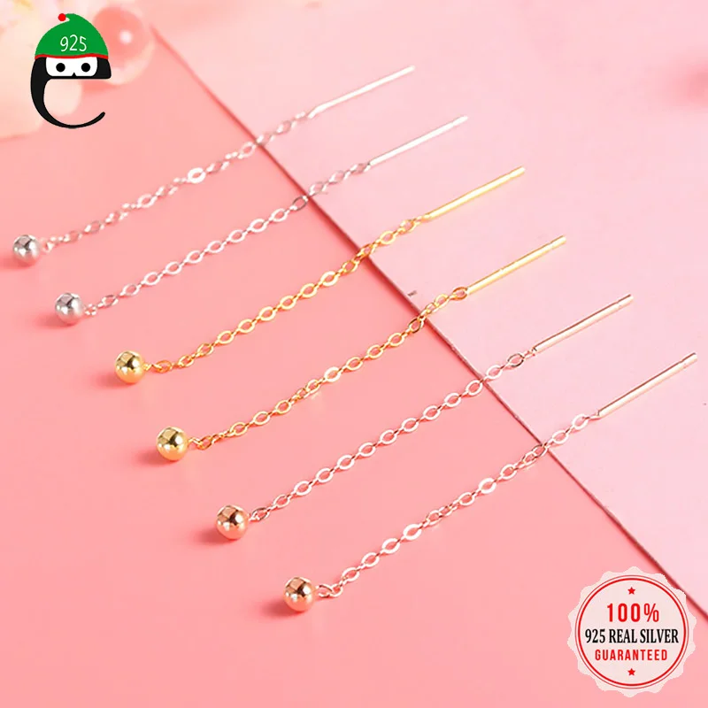 

Женские серьги из серебра 925 пробы, с бусинами