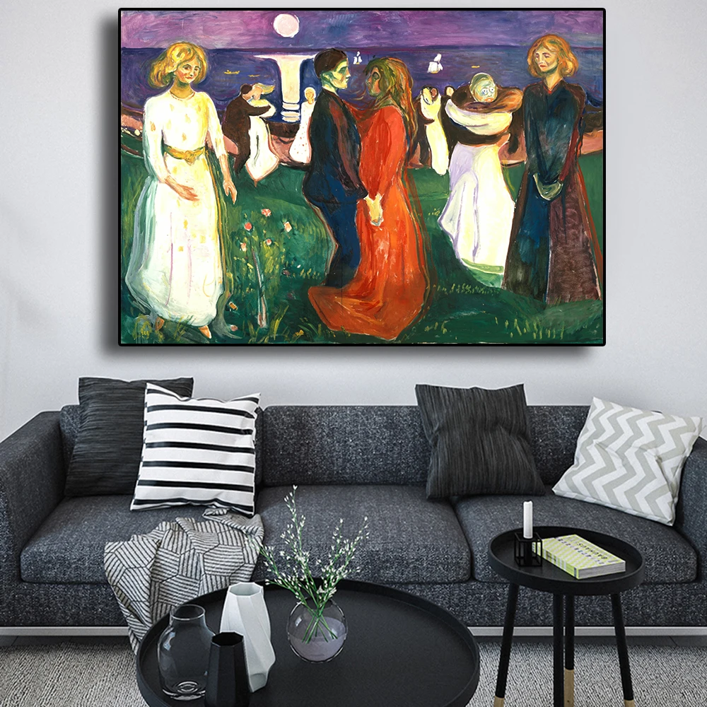 Настенная абстрактная картина маслом на холсте с изображением танец