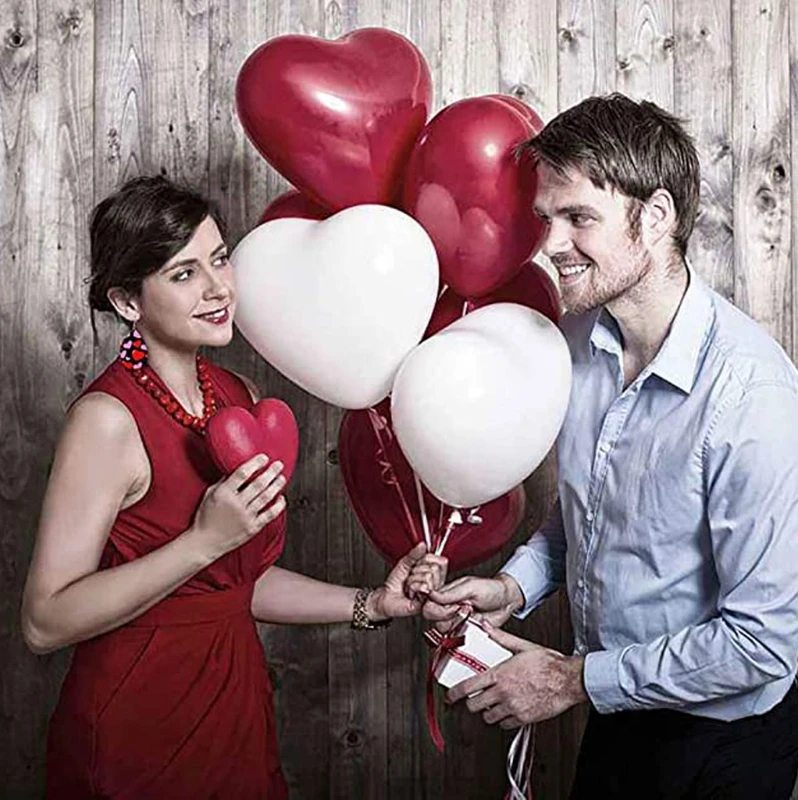 

12 Pairs Valentine Day Leather Earrings Women Lightweight Heart Shape Print Teardrop Dangle Faux Leather Earrings Kit