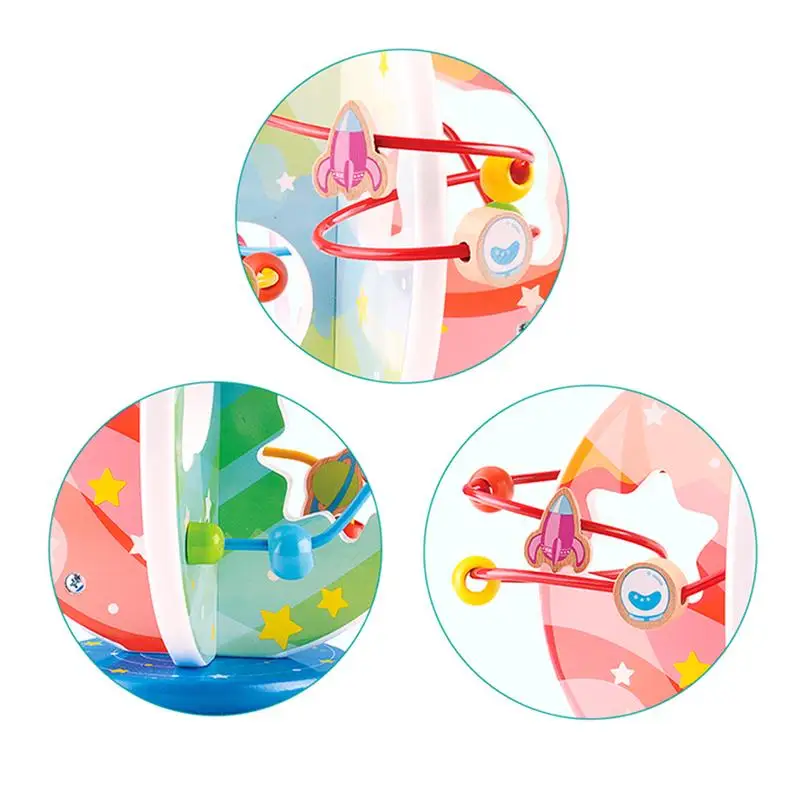 1 шт. деревянная обучающая планета познавательное образование мультяшный