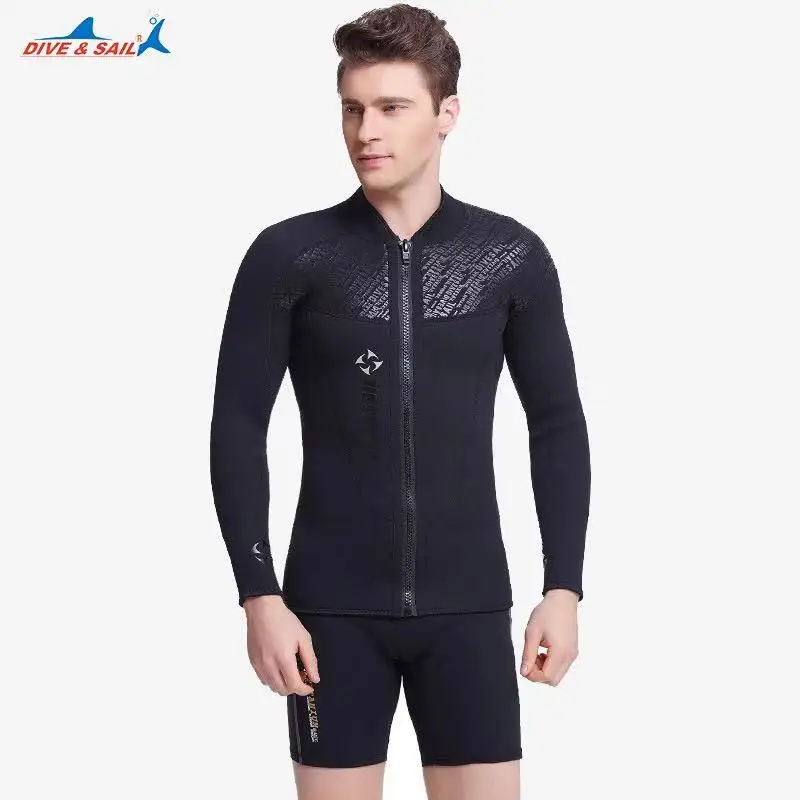 

Men Wetsuit 3mm Neoprene Diving Suit Swimsuit long Sleeve Warm Jumpsuits Swimwear Motorboa Drifting Surf Snorkeling Sailing Suit