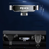 for rio 2 3 4 2013 2014 2019 2018 k3 car accessories metal phone holder car navigation mobile phone holder bracket support