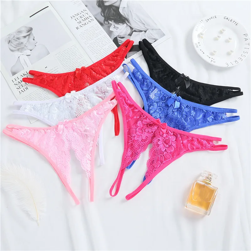 

Women Lace Open Crotch Panties Underwear Sexy Lingerie Briefs Hot Sale