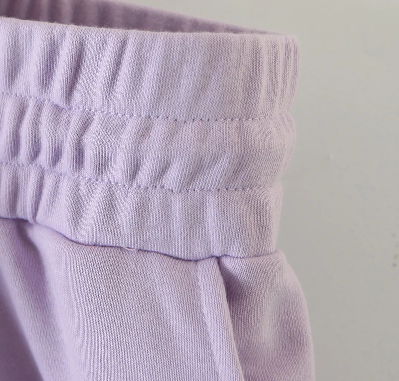 

High Waist Loose Pants Women Casual Slim Pencil Pant Ladies Purple Trousers Female Casual Chic Sweatpants