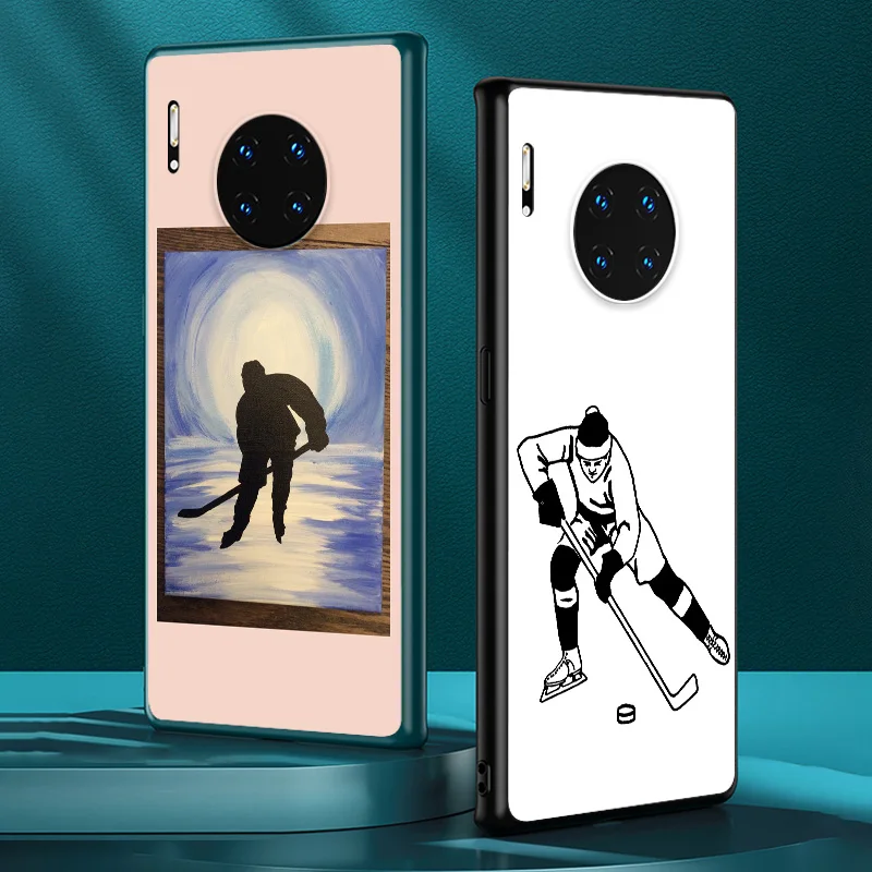 

Sporting Hockey for Huawei Mate 40 RS 30 20 X 10 P Smart Z S Lite Pro Plus 2021 2020 2019 2018 Black Phone Case